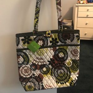 Brand new Vera Bradley tote in “Cocoa Moss”